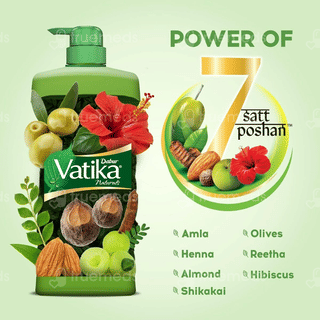 Dabur Vatika Naturals Henna And Amla Shampoo 340Ml
