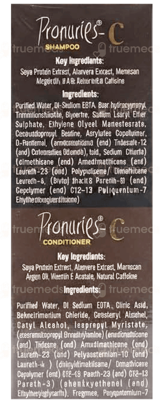 Pronuries C Shampoo 200Ml + Conditioner 100Ml Free