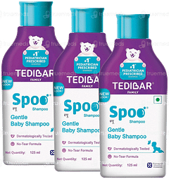 Tedibar Spoo Gentle Baby Shampoo 125ml Pack Of 3