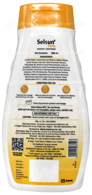 Selsun Daily 2 In 1 Shampoo + Conditioner 200ml