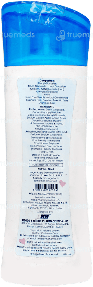 Dermadew Baby Shampoo 80ml