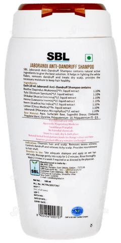 Sbl Jaborandi Anti Dandruff Shampoo 100ml