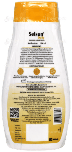 Selsun Daily 2 In 1 Shampoo + Conditioner 120ml
