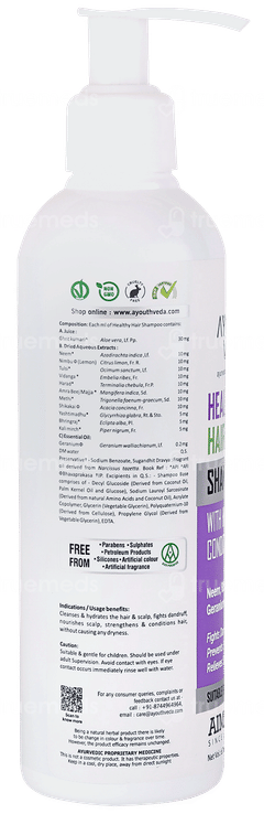 Ayouthveda Healthy Hair 2 In 1 Shampoo With Herbal Conditioners 200ml