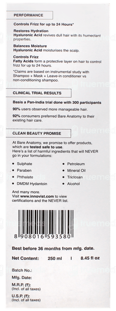 Bare Anatomy Expert Anti Frizz Shampoo 250ml