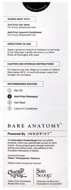 Bare Anatomy Expert Anti Frizz Shampoo 250ml