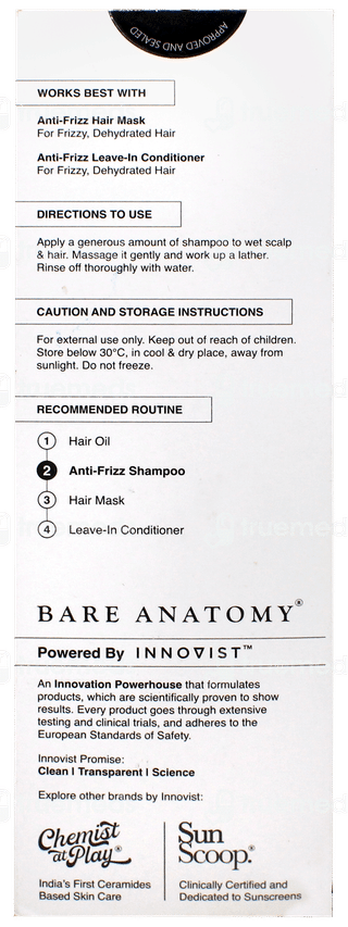 Bare Anatomy Expert Anti Frizz Shampoo 250ml