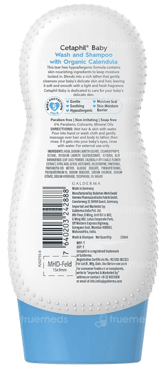 Cetaphil Baby With Organic Calendula Wash & Shampoo 230ml