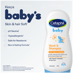 Cetaphil Baby With Organic Calendula Wash & Shampoo 230ml