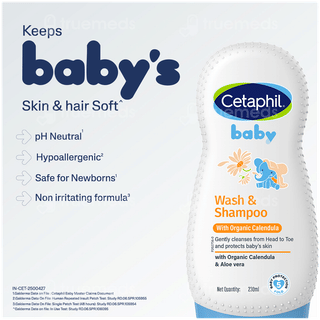 Cetaphil Baby With Organic Calendula Wash & Shampoo 230ml