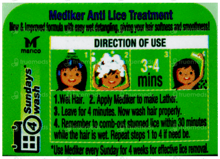 Mediker New & Improved Formula Anti Lice Treatment Shampoo 50Ml