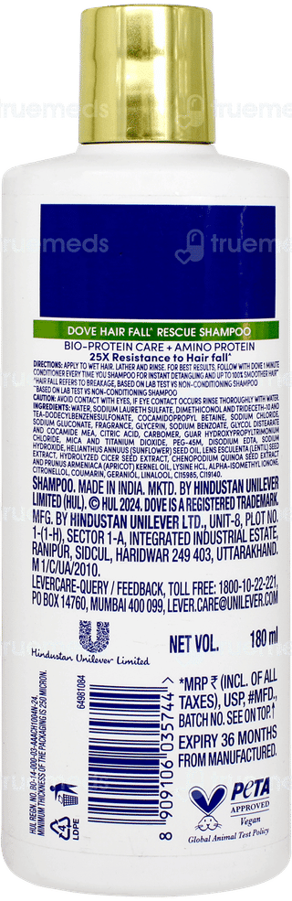 Dove Hair Fall Rescue Shampoo 180ml