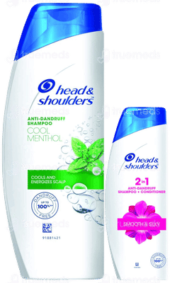Head & Shoulders Cool Menthol Anti Dandruff Shampoo 340Ml With 2 In 1 Anti Dandruff Shampoo + Conditioner 70Ml Free Head & Shoulders Cool Menthol Anti Dandruff Shampoo 340Ml With 2 In 1 Anti Dandruff Shampoo + Conditioner 70Ml Free