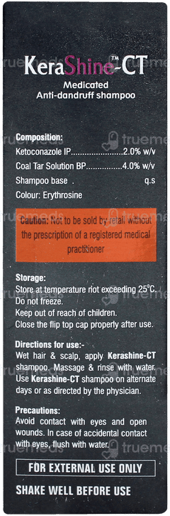 Kerashine Ct Medicated Anti Dandruff Shampoo 100ml