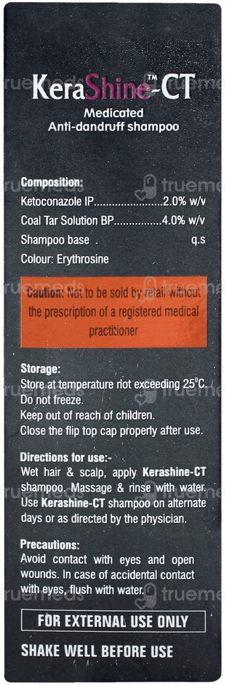 Kerashine Ct Medicated Anti Dandruff Shampoo 100ml