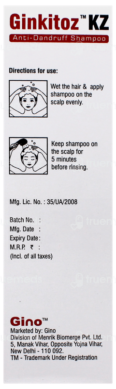 Ginkitoz Kz Shampoo 100Ml