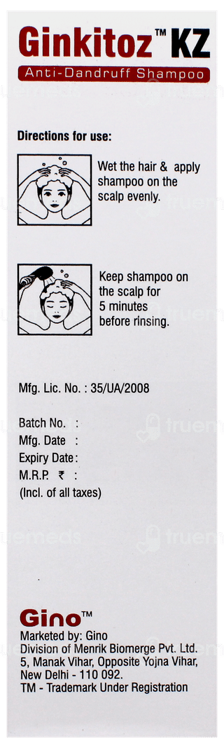 Ginkitoz Kz Shampoo 100Ml