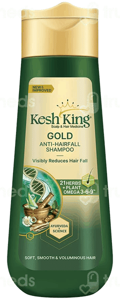 Kesh King Gold New & Improved Anti Hairfall Shampoo 340Ml