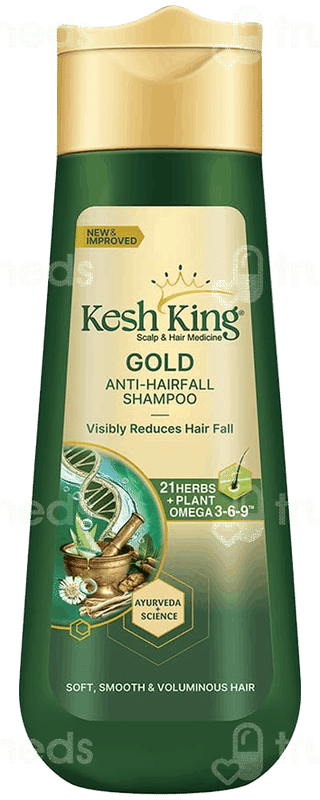 Kesh King Gold New & Improved Anti Hairfall Shampoo 340Ml