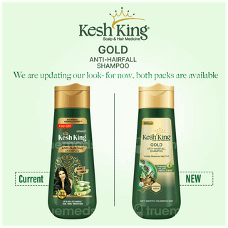 Kesh King Gold New & Improved Anti Hairfall Shampoo 340Ml