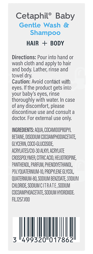 Cetaphil Baby Gentle Wash & Shampoo 50Ml