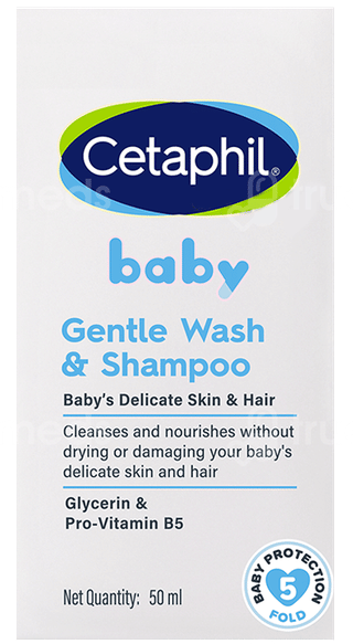 Cetaphil Baby Gentle Wash & Shampoo 50Ml