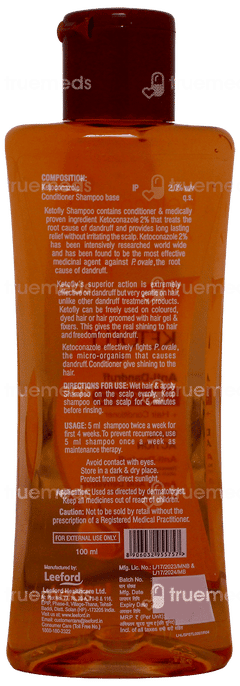 Ketofly Anti Dandruff Shampoo + Hair Conditioner 100ml