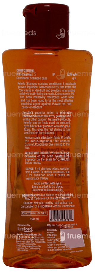 Ketofly Anti Dandruff Shampoo + Hair Conditioner 100ml