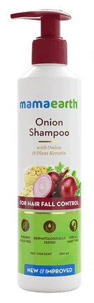 Mamaearth New & Improved Onion Hair Fall Control Shampoo 250Ml