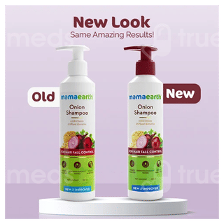 Mamaearth New & Improved Onion Hair Fall Control Shampoo 250Ml