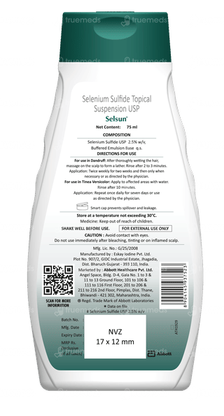 Selsun 2.5% Suspension 75Ml