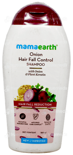Mamaearth New & Improved Onion Hair Fall Control Shampoo 180Ml Mamaearth New & Improved Onion Hair Fall Control Shampoo 180Ml