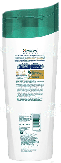 Himalaya Anti Dandruff New Improved Tea Tree Shampoo 180Ml