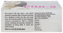Clin 3 Anti Acne Cleansing Bar 75gm Clin 3 Anti Acne Cleansing Bar 75gm