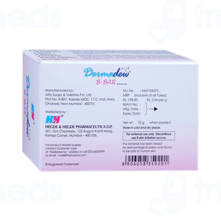 Dermadew B Bar 75gm