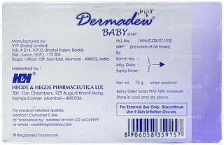 Dermadew Baby Soap 75gm