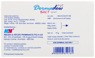 Dermadew Bact Soap 75gm