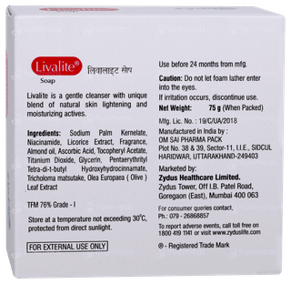Livalite Soap 75gm