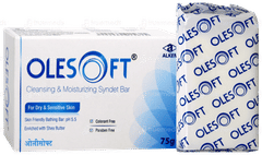 Olesoft 5.5 Cleansing & Moisturizing Syndet Bar 75Gm