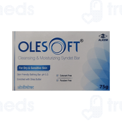 Olesoft 5.5 Cleansing & Moisturizing Syndet Bar 75gm