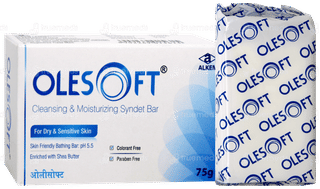 Olesoft 5.5 Cleansing & Moisturizing Syndet Bar 75Gm