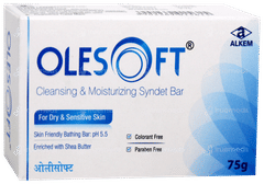 Olesoft 5.5 Cleansing & Moisturizing Syndet Bar 75Gm