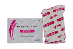 Licerid 1 % Soap 75 GM