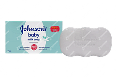 Johnsons Baby Milk With New Easy Grip Shape Soap 75gm