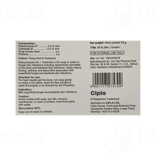 Ketocip Ct Medicated Soap 75Gm