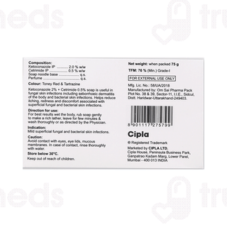 Ketocip Ct Medicated Soap 75Gm