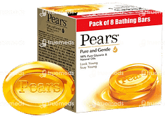 Pears Pure And Gentle Bathing Bar 125gm Pack Of 8