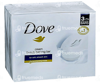 Dove Cream Beauty Bathing Bar 75gm Pack Of 3