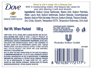 Dove Cream Beauty Bathing Bar 100Gm