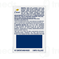 Dove Cream Beauty Bathing Bar 125gm Pack Of 3
